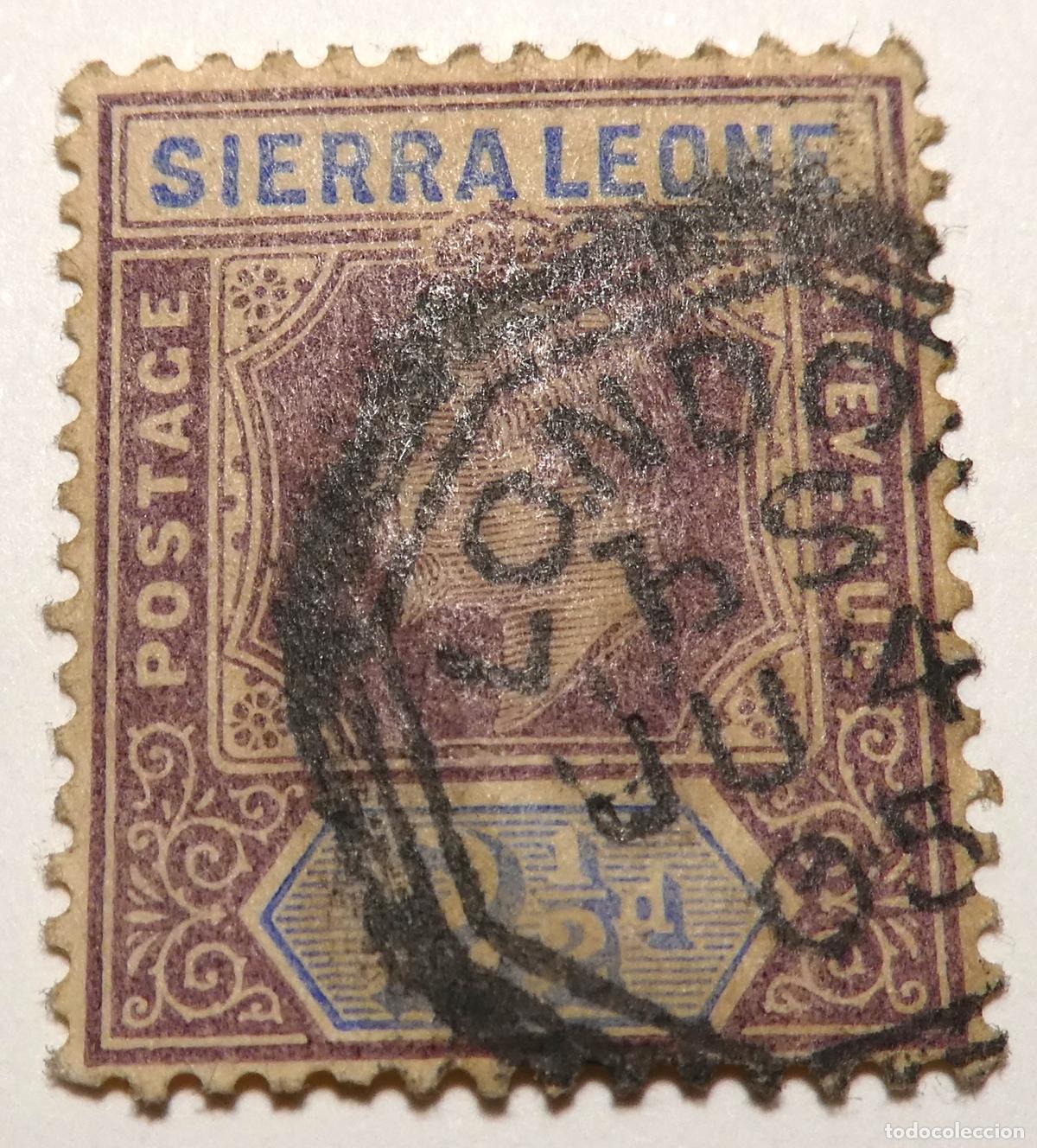 Sellos: Sello postal de Sierra Leona de dos peniques y medio 1903 Eduardo VII