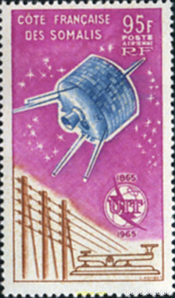 Sellos: 359685 MNH COSTA DE LOS SOMALIS 1965 CENTENARIO DE LA UNION INTERNACIONAL DE LAS TELECOMUNICACIONES