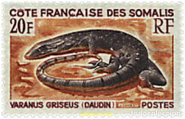 Sellos: 28248 MNH COSTA DE LOS SOMALIS 1967 REPTIL