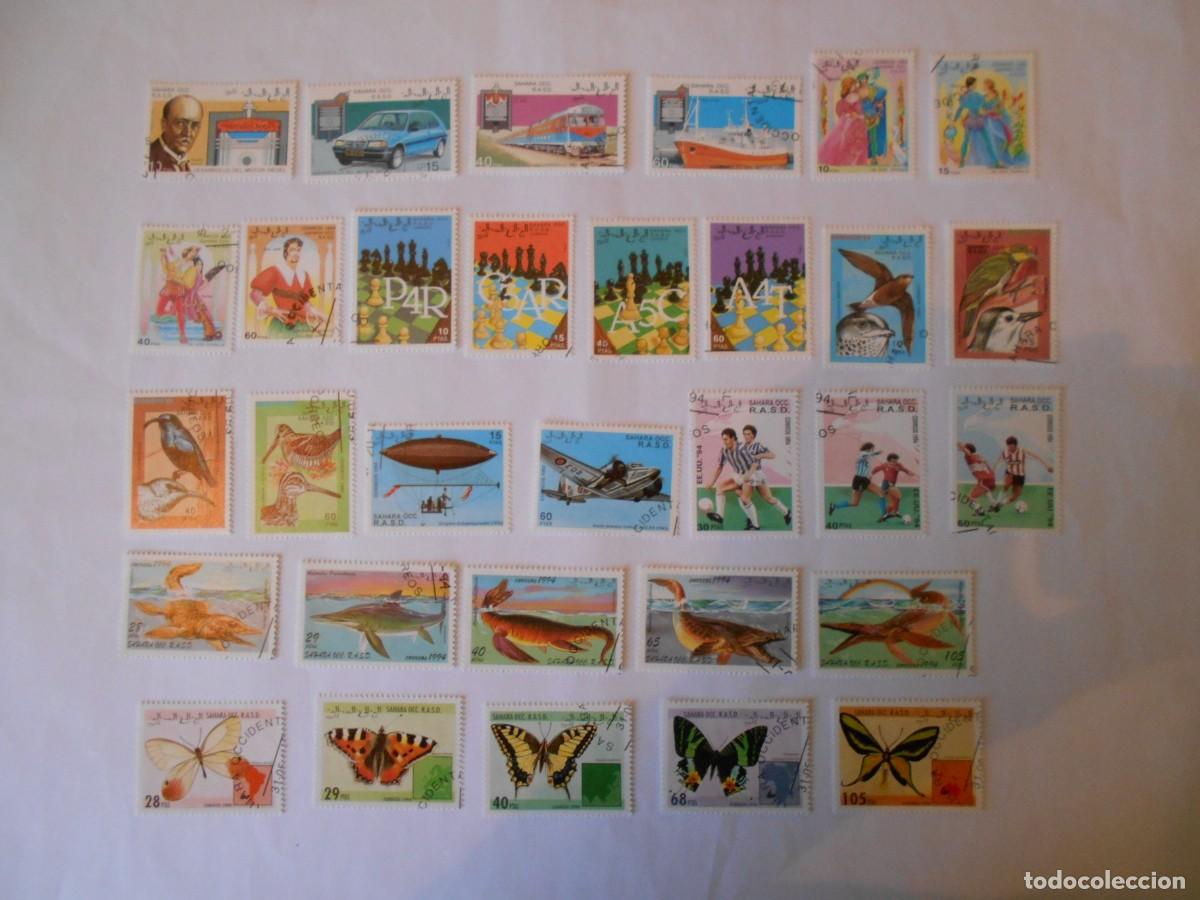 Sellos: SAHARA OCCIDENTAL-R.A.S.D.-45 SELLOS DIFERENTES-1993-1994-LOTE 2
