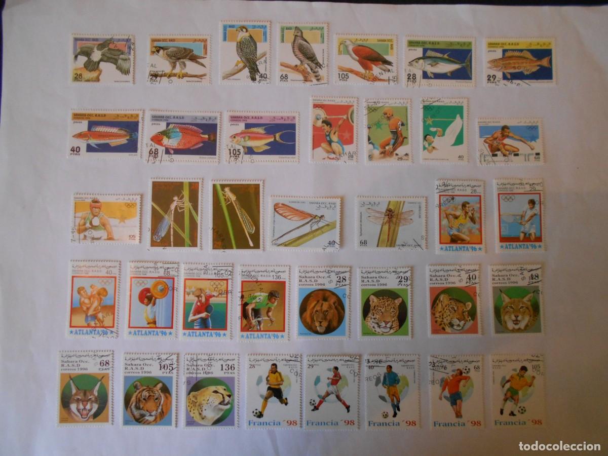 Sellos: SAHARA OCCIDENTAL-R.A.S.D.-80 SELLOS DIFERENTES-1995-1996-LOTE 3