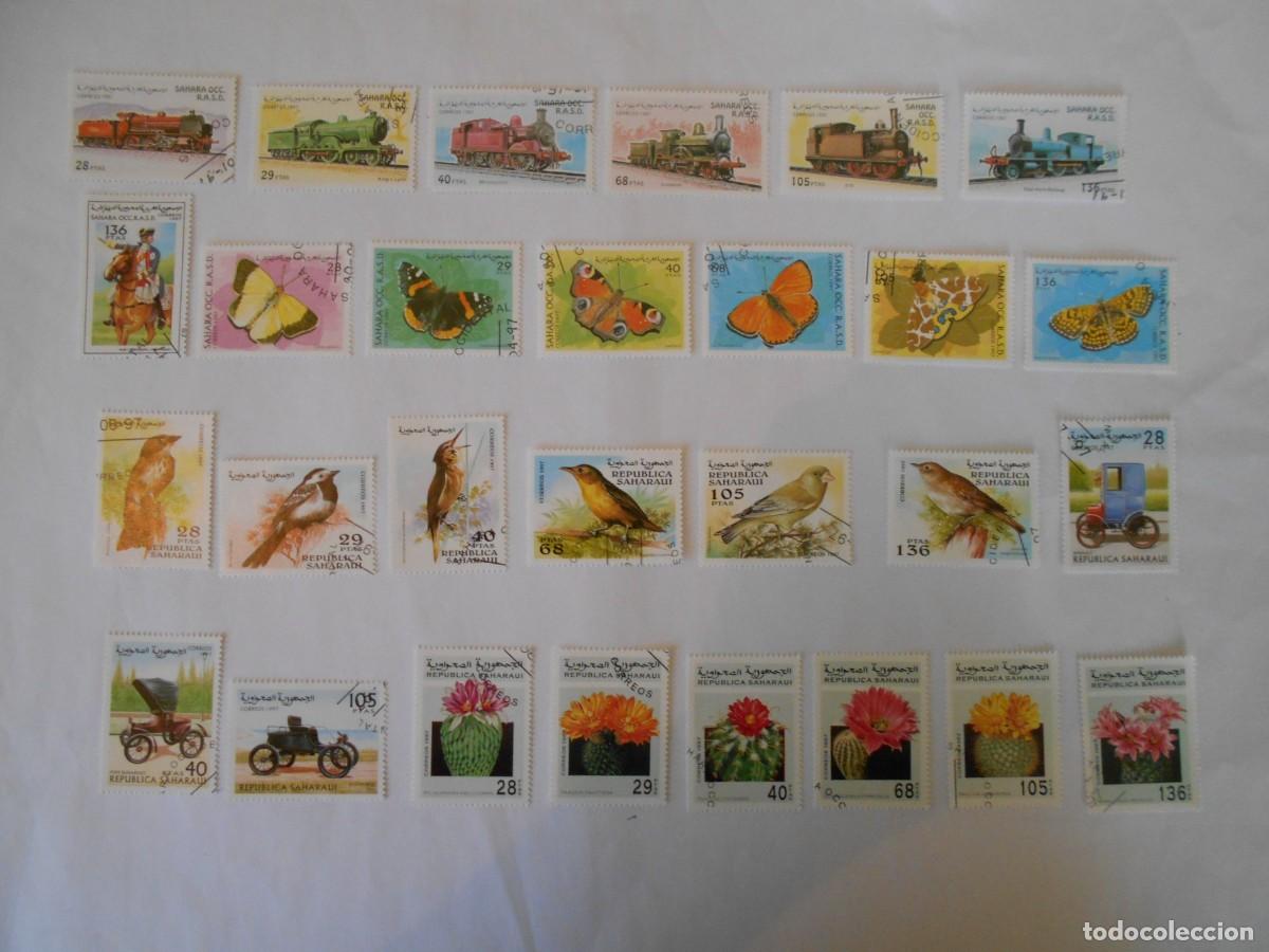 Sellos: SAHARA OCCIDENTAL-R.A.S.D.-110 SELLOS DIFERENTES-1997-1998-LOTE 4