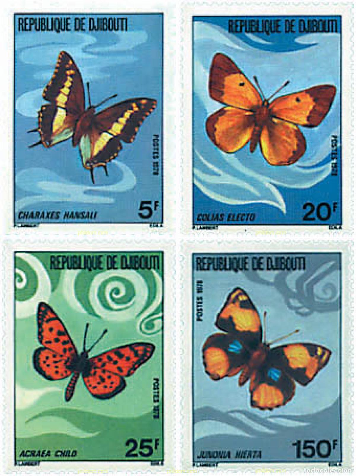 Sellos: 75838 MNH DJIBOUTI 1978 MARIPOSAS