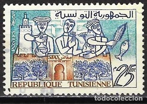 Sellos: T&uacute;nez 1959 - Mi 530 - YT 484 - Sfax