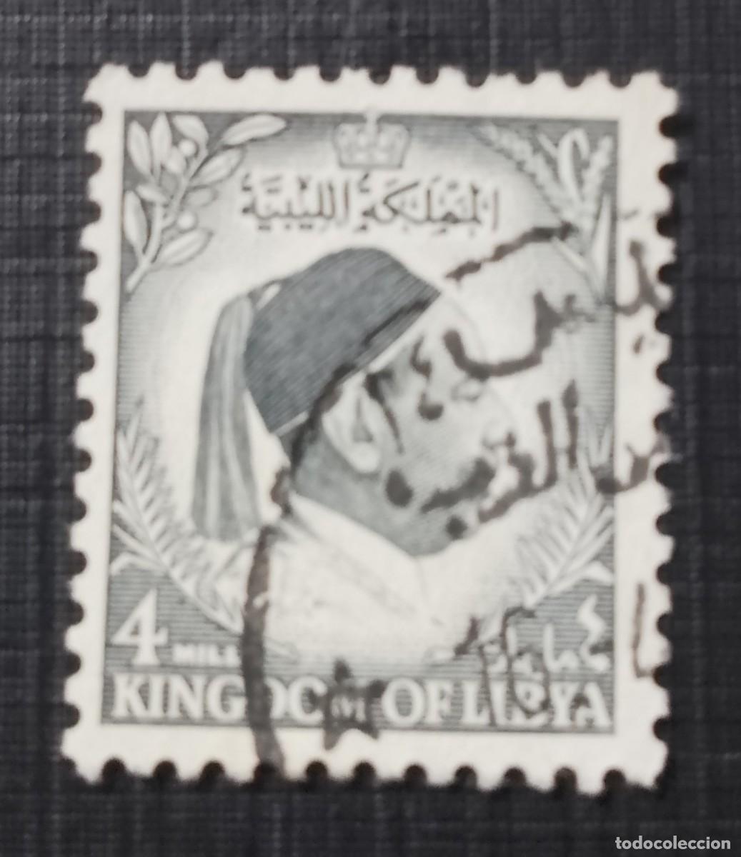 Sellos: REINO DE LIBYA &Oacute; LIBIA - V/F 4 MILLS - PERSONAJE.