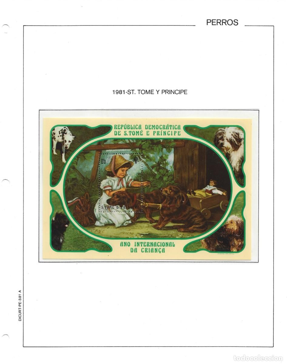 Stamps: STo Tom&eacute; E Principe 1981 - International Year of the Child 1981 - Y&T :ST BF31 -Perros -(11)