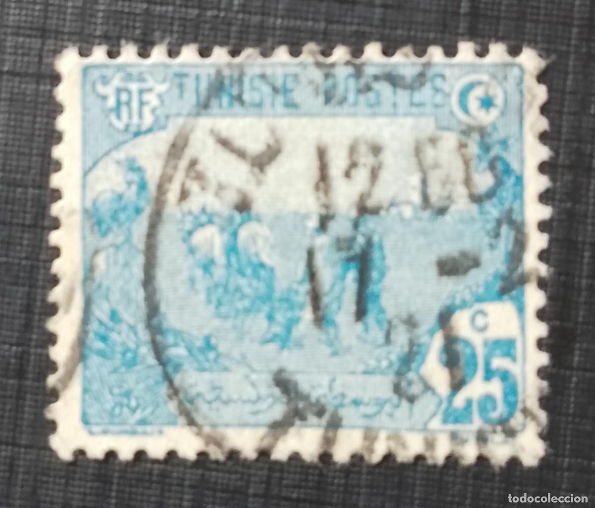Sellos: TUNEZ - V/F 25 C - A&Ntilde;O 1912.1920 - LABRADOR