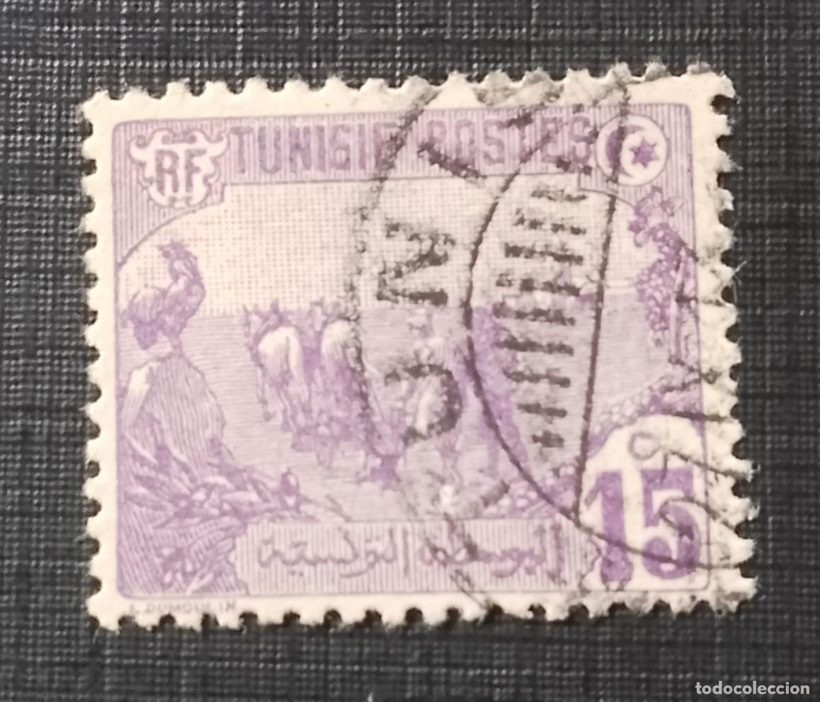 Sellos: TUNEZ - V/F 15 C - A&Ntilde;O 1912.1920 - LABRADOR