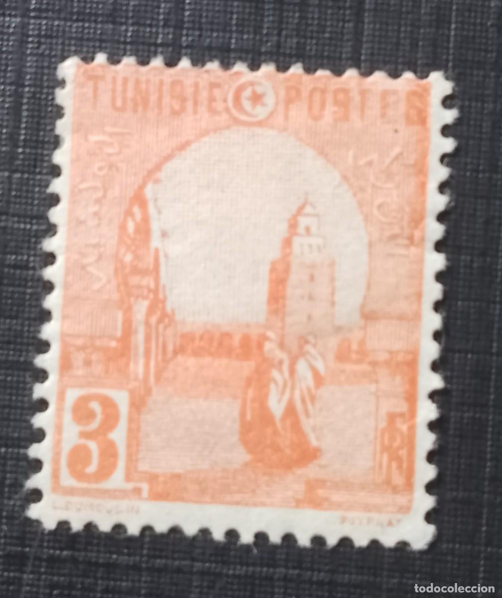 Sellos: TUNEZ - V/F 3 FR - A&Ntilde;O 1926 - EDIFICIO