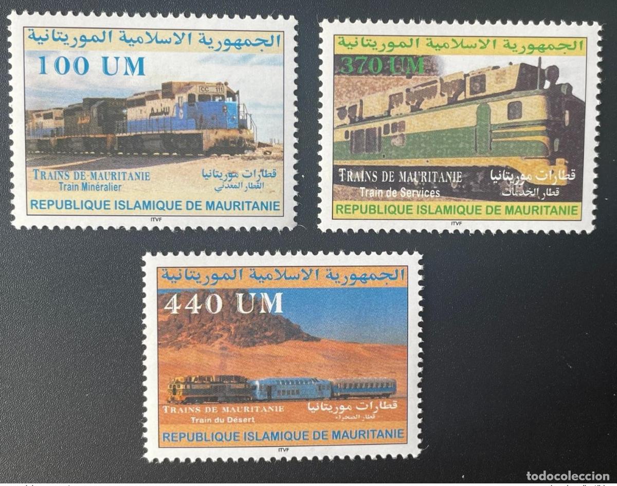 Timbres: Mauritania 2003 Mi. 1131 - 1133 Trenes Ferrocarriles Eisenbahn