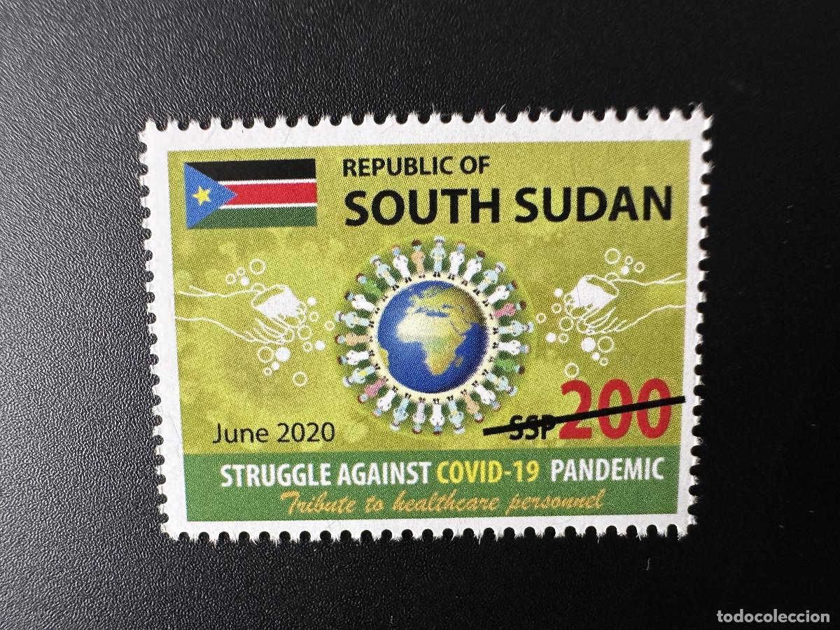 Sellos: Sud&aacute;n del Sur 2020 Mi ? SPECIMEN no emitido COVID-19 Pandemia Coronavirus