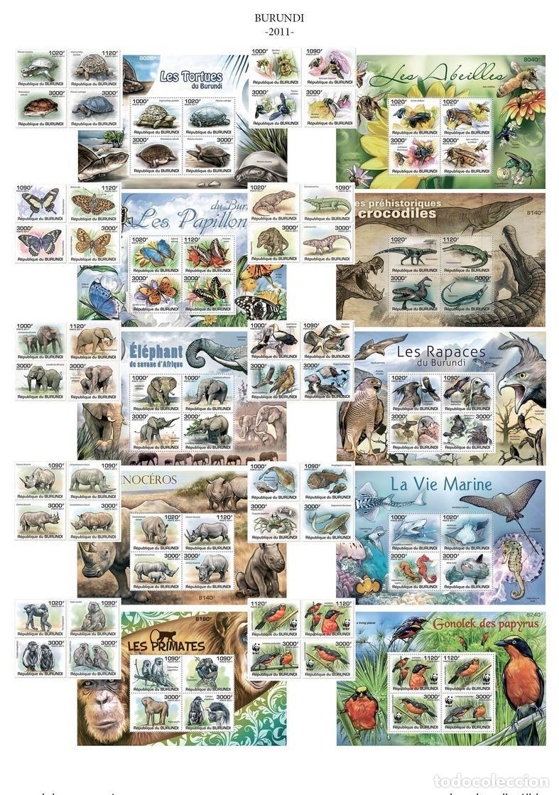 Sellos: Burundi 2011 A&ntilde;o completo a mediados de 1974 - 2289 + S/S CAT. VALOR: 762&euro;