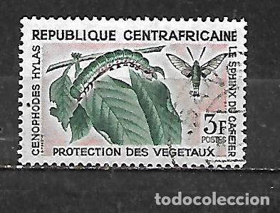 Sellos: 1965: AFRICA CENTRAL Las plantas y sus plagas - Cafeto ar&aacute;bigo - Cenophodes hylas (CTO)