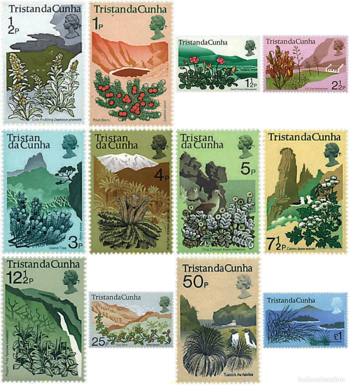 Sellos: 92325 MNH TRISTAN DA CUNHA 1972 FLORA