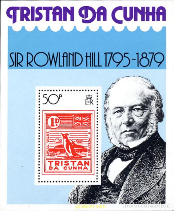 Selos: 35666 MNH TRISTAN DA CUNHA 1979 100 ANIVERSARIO DE LA MUERTE DE SIR ROWLAND HILL
