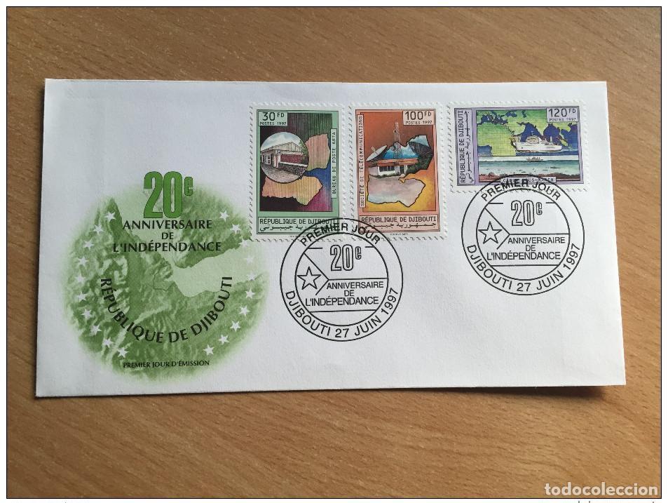 Sellos: Djibouti 1997 FDC 20 a&ntilde;os de independencia Cable submarino Mi. 640-642