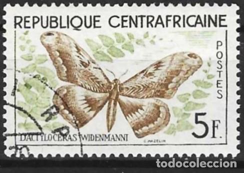 Sellos: Rep. Centroafricana 1960 - Mi 8 - YT 8 - Mariposa