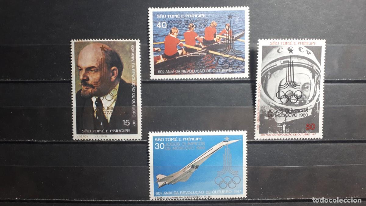 Sellos: SANTO TOM&Eacute; Y PRINCIPE. OLIMPIADAS. A&Ntilde;O 1981. (*). YVERT 615/8