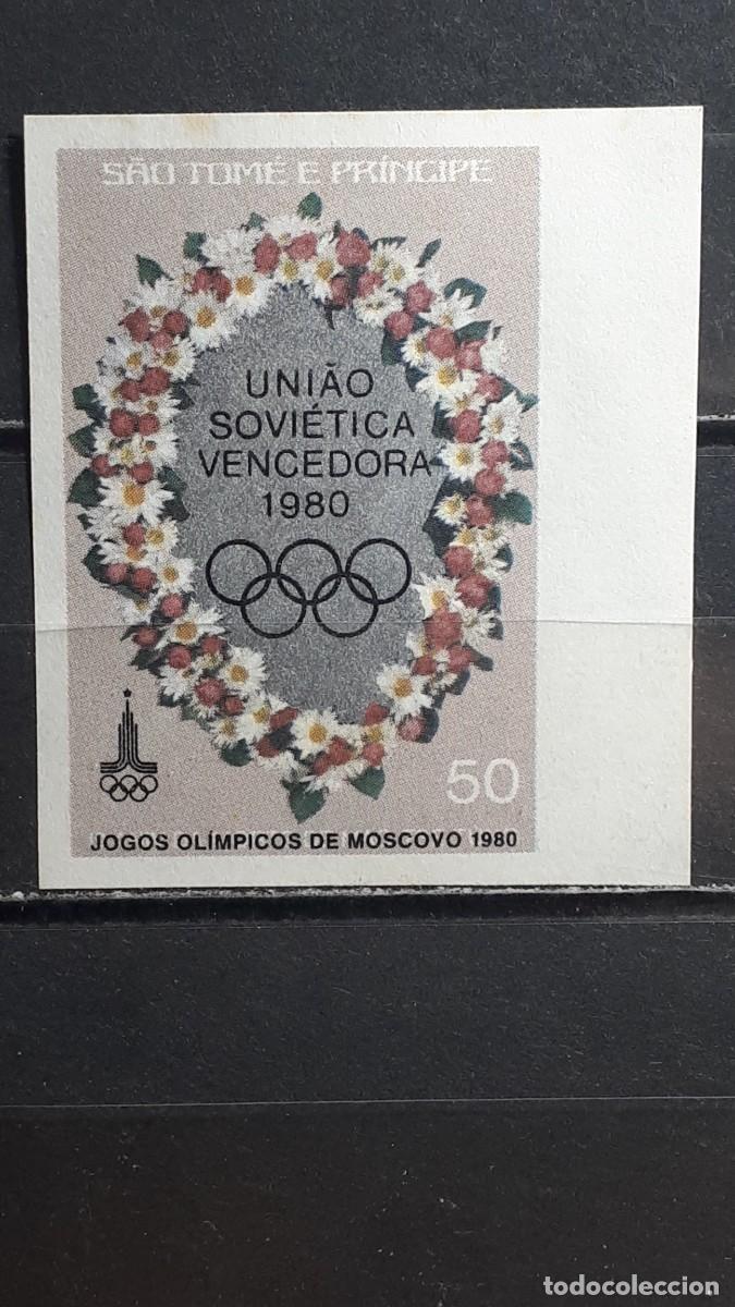 Sellos: SANTO TOM&Eacute; Y PRINCIPE. OLIMPIADAS. A&Ntilde;O 1981. (*). YVERT 619. S D.