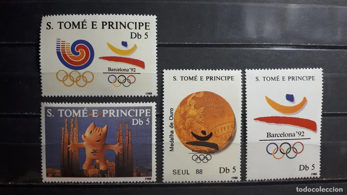 Sellos: SANTO TOM&Eacute; Y PRINCIPE. OLIMPIADAS. A&Ntilde;O 1988. **. YVERT 931Q/T