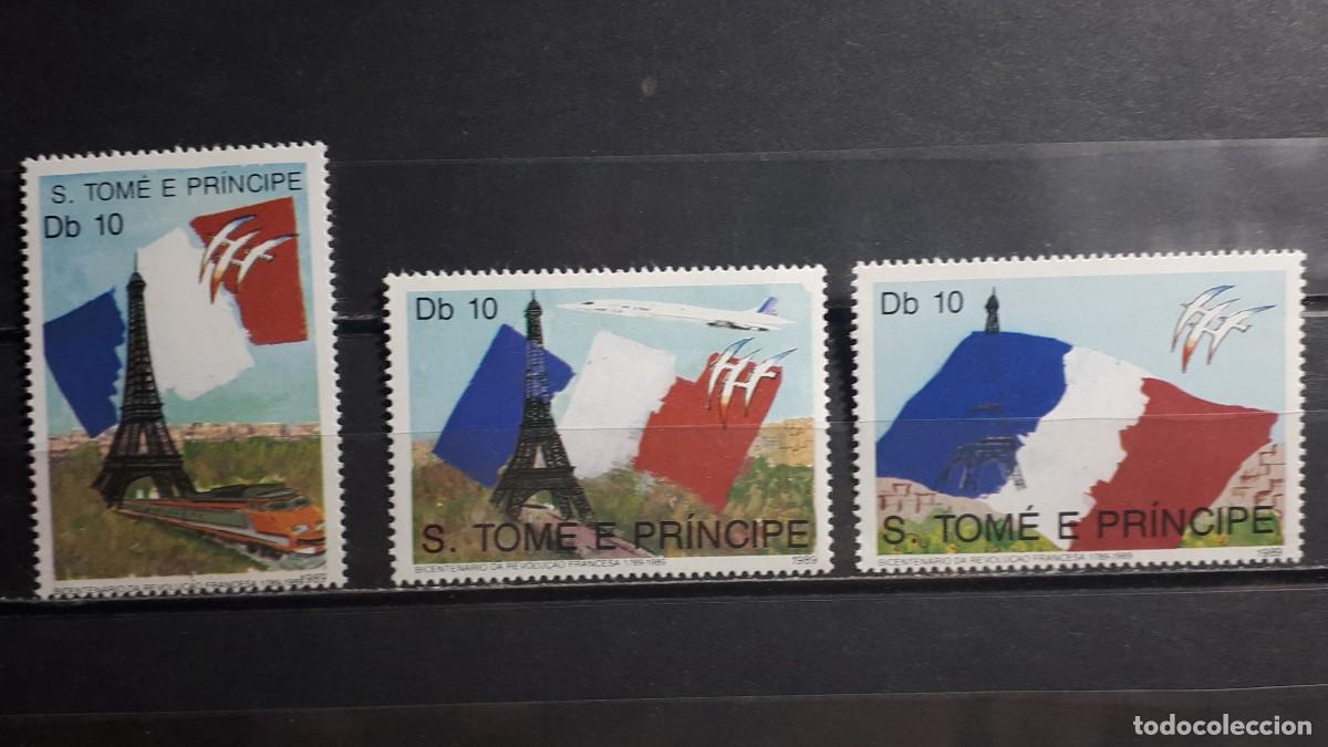 Sellos: SANTO TOM&Eacute; Y PRINCIPE. A&Ntilde;O 1989. **. YVERT 948/50