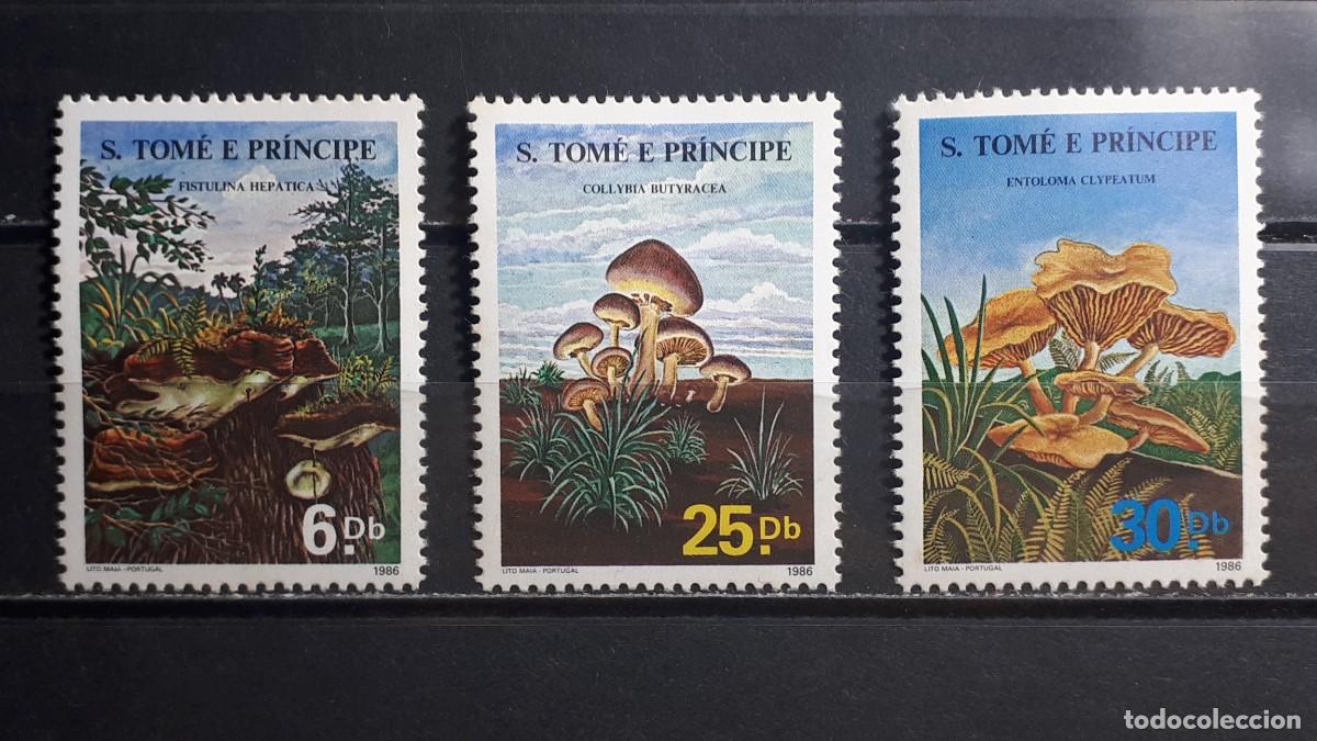 Sellos: SANTO TOM&Eacute; Y PRINCIPE. NATURALEZA. A&Ntilde;O 1986. **. YVERT 835/7