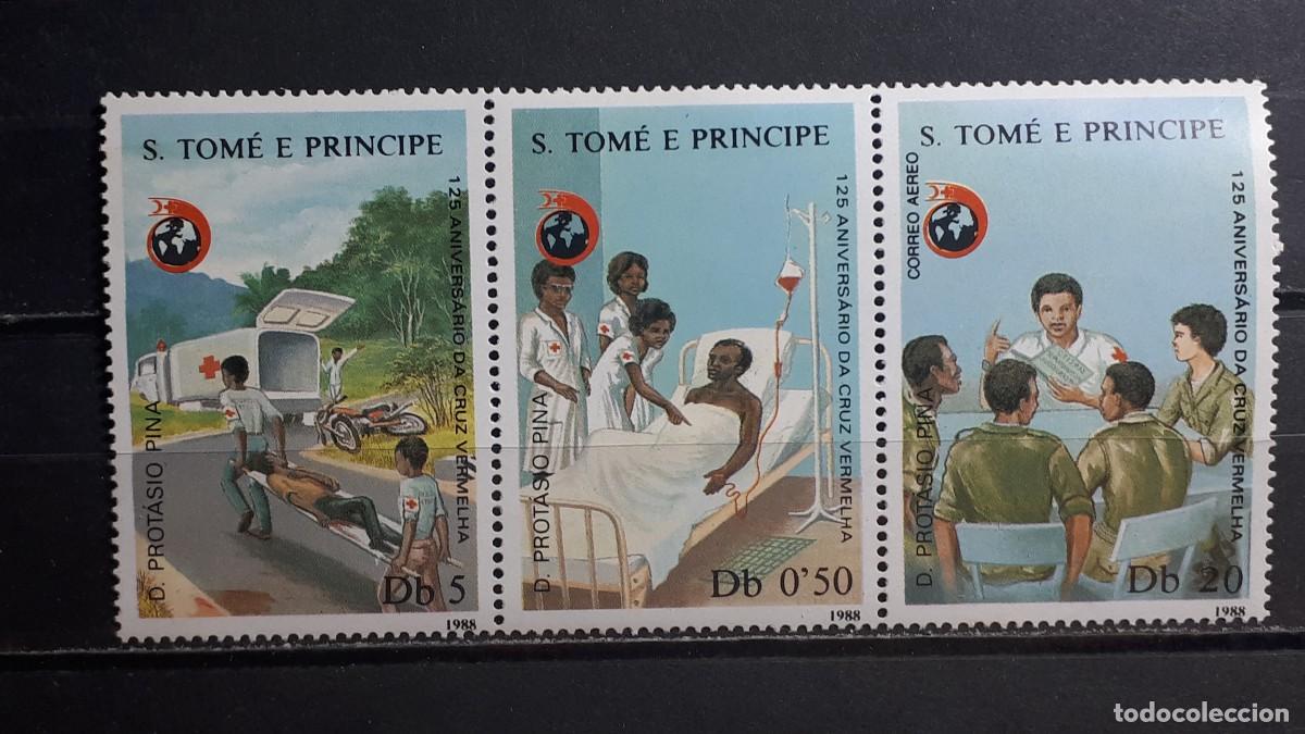 Sellos: SANTO TOM&Eacute; Y PRINCIPE. A&Ntilde;O 1988. **. YVERT 931J/K. A&eacute;reo 63A