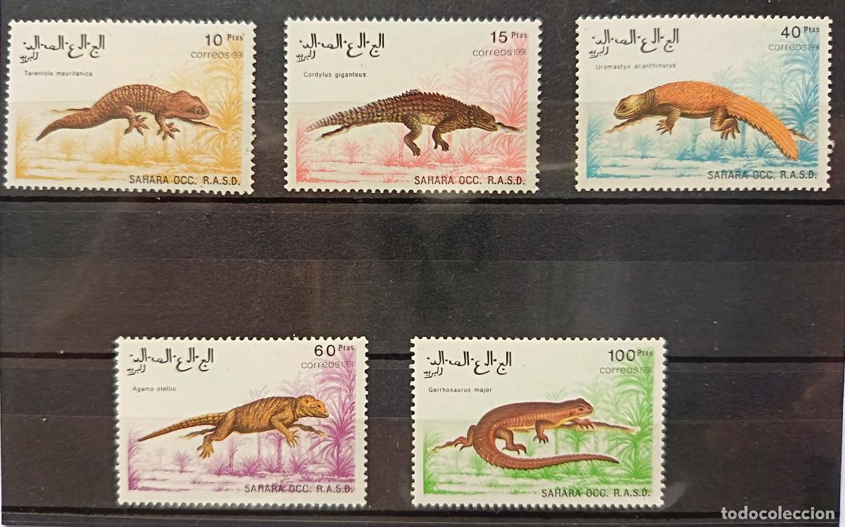 Sellos: RASD - Sahara Occ. 1991 Reptiles (nuevos)