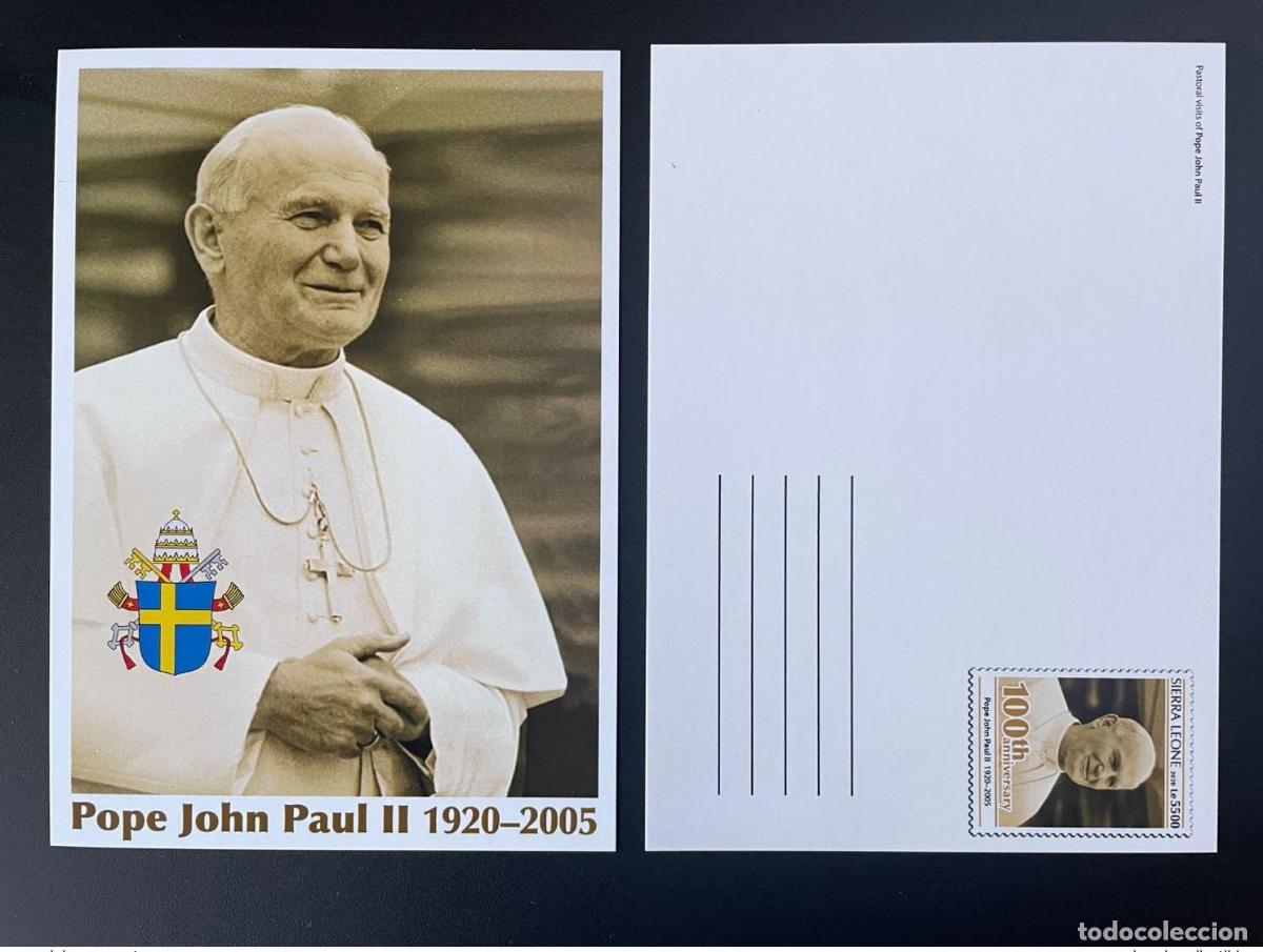 Sellos: Sierra Leona 2020 Mi.? Visitas pastorales completas (I) del Papa Juan Pablo II