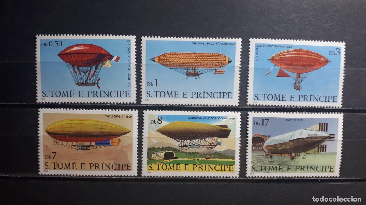 Sellos: SANTO TOM&Eacute; Y PRINCIPE. AVIONES. A&Ntilde;O 1980. **. YVERT 578/83