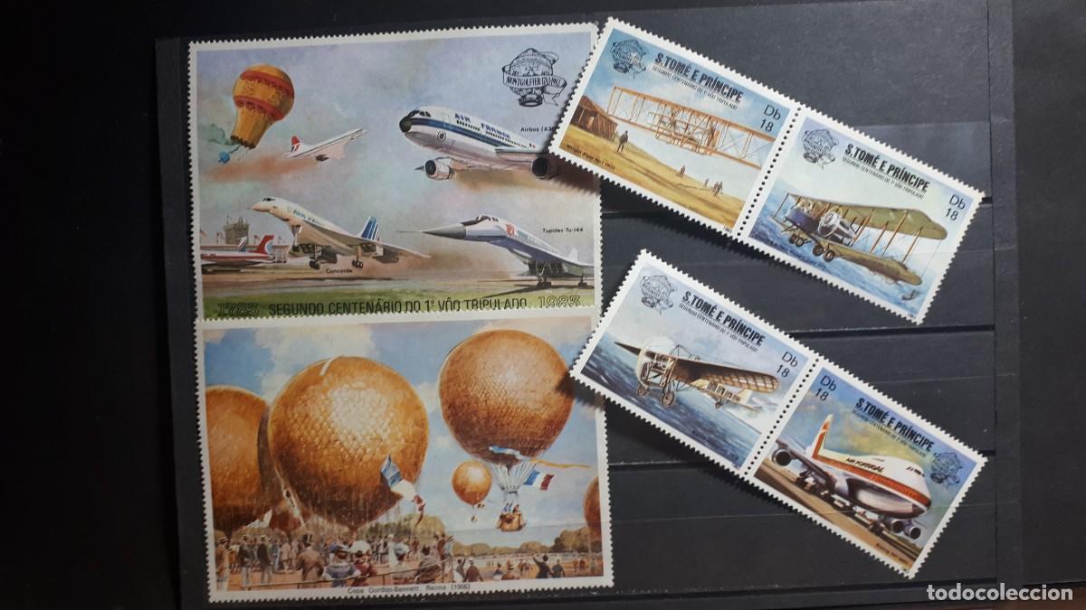 Sellos: SANTO TOM&Eacute; Y PRINCIPE. AVIONES. A&Ntilde;O 1983. **. YVERT 744/7