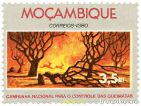 Sellos: 170621 MNH MOZAMBIQUE 1980 CAMPA&Ntilde;A DE PREVENCION DE INCENDIOS FORESTALES