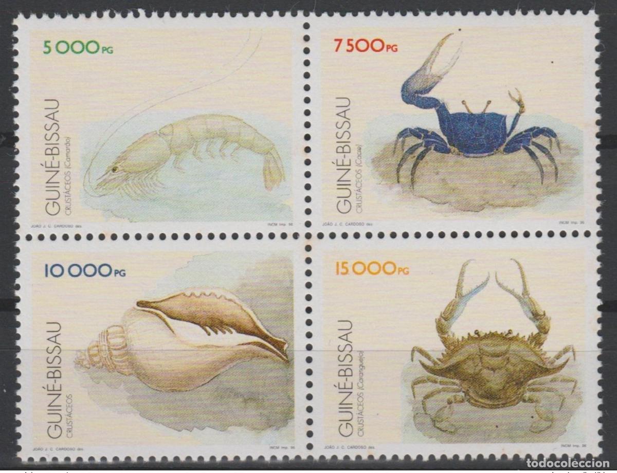 Sellos: Guinea Bissau 1996 Mi. 1229 - 1232 Crust&aacute;ceos