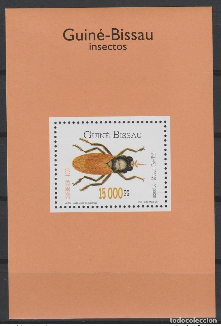 Sellos: Guinea-Bis&aacute;u 1996 Mi. Bl.298 Insectos Conjunto de MNH