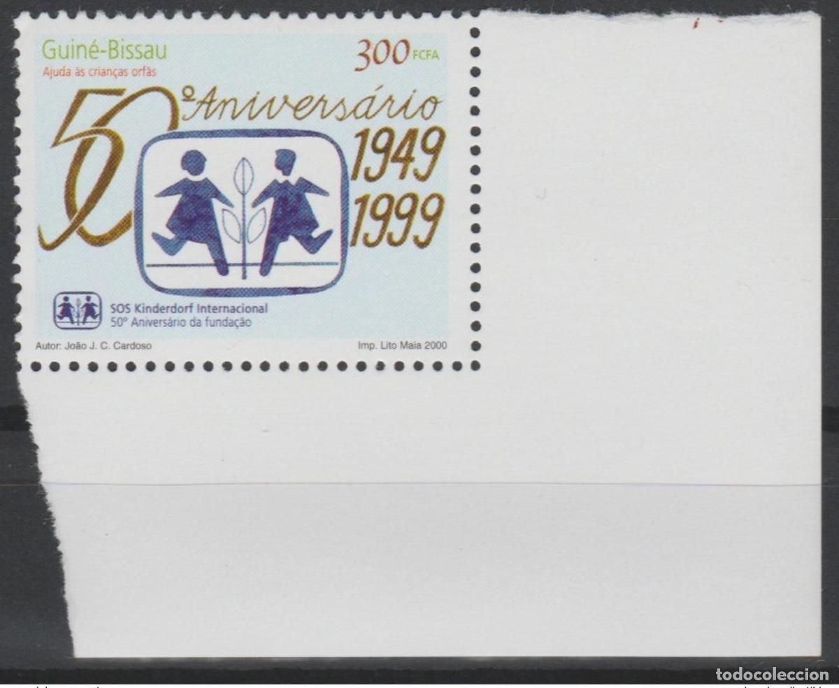 Sellos: Guinea-Bissau 2000 Mi. 1270 SOS Kinderdorf Children's Village 50 ans MNH**