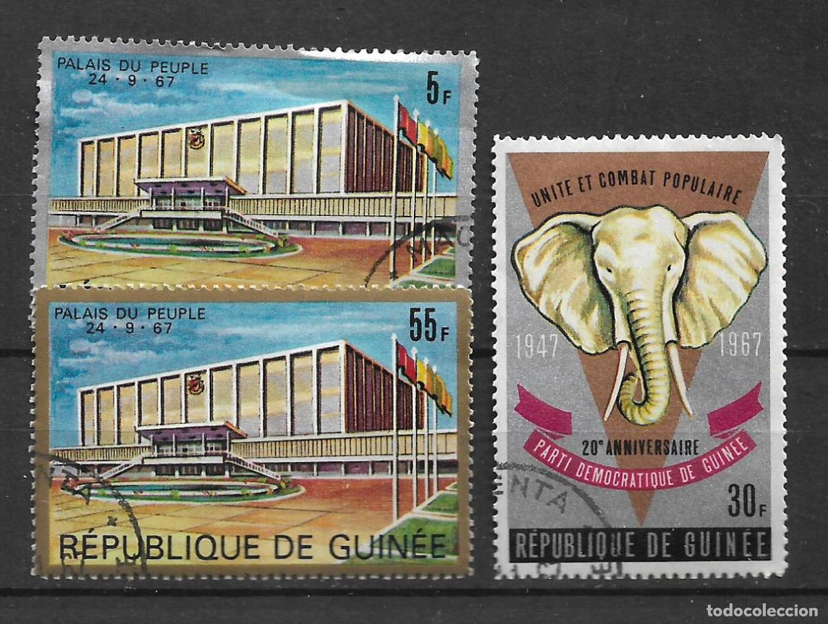 Sellos: guinea 19667 #479-481 usado - 11/36