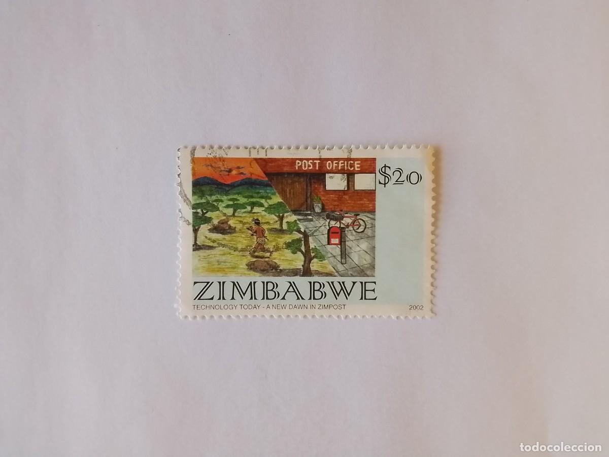 Sellos: A&Ntilde;O 2002 ZIMBABUE SELLO USADO