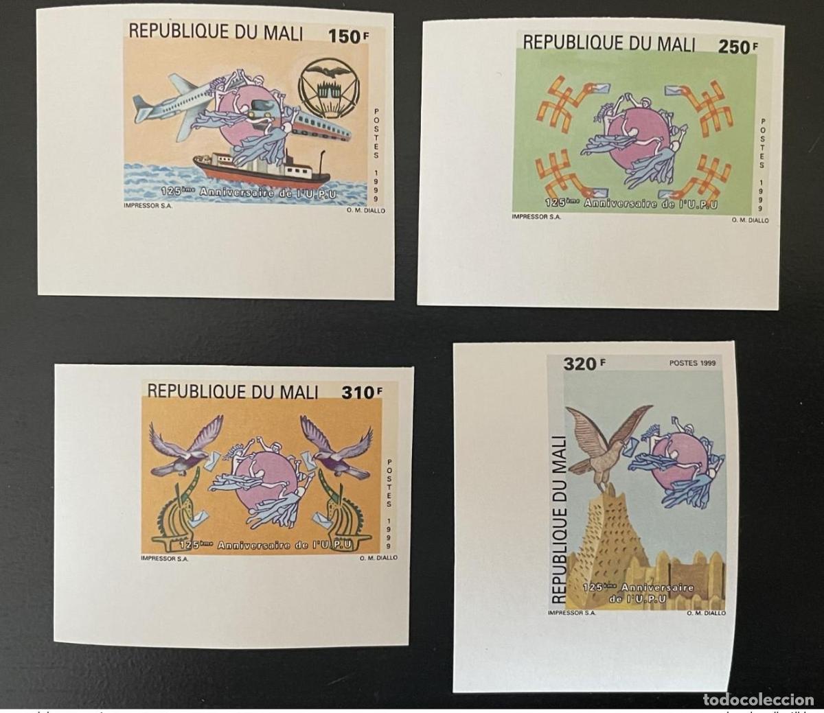 Sellos: Mal&iacute; 1999 Mi. 2439 - 2442 ND 125 a&ntilde;os UPU WPU Uni&oacute;n Postal Mundial 4 val. 5 MNH**