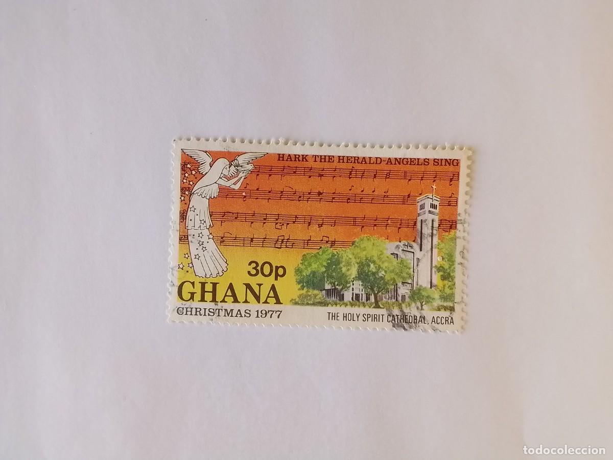 Sellos: A&Ntilde;O 1977 GHANA SELLO USADO