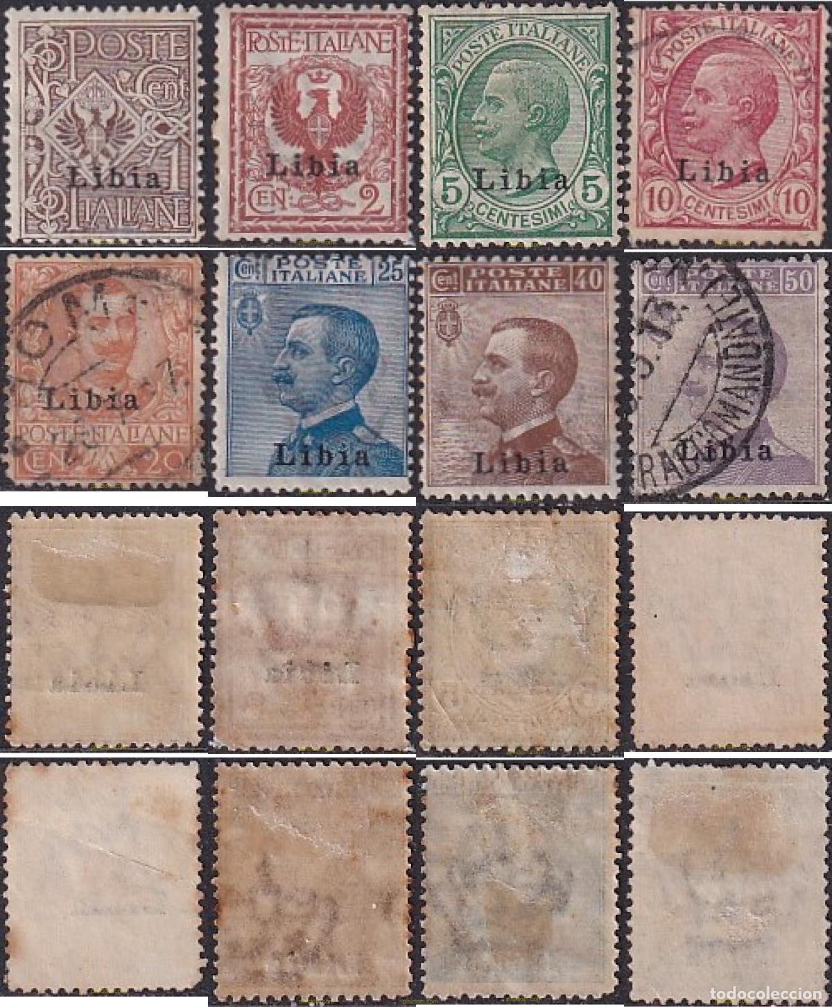 Sellos: 732365 USED LIBIA ITALIANA 1912 REY VICTOR EMANUEL II