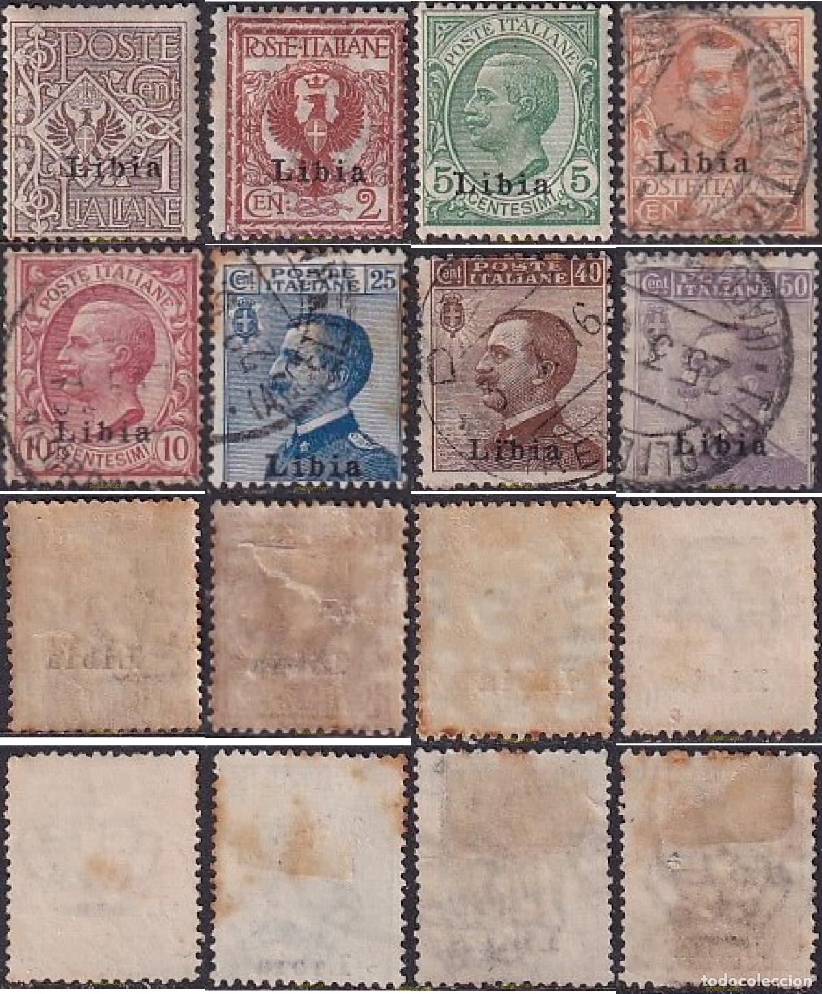 Sellos: 732379 USED LIBIA ITALIANA 1912 REY VICTOR EMANUEL II