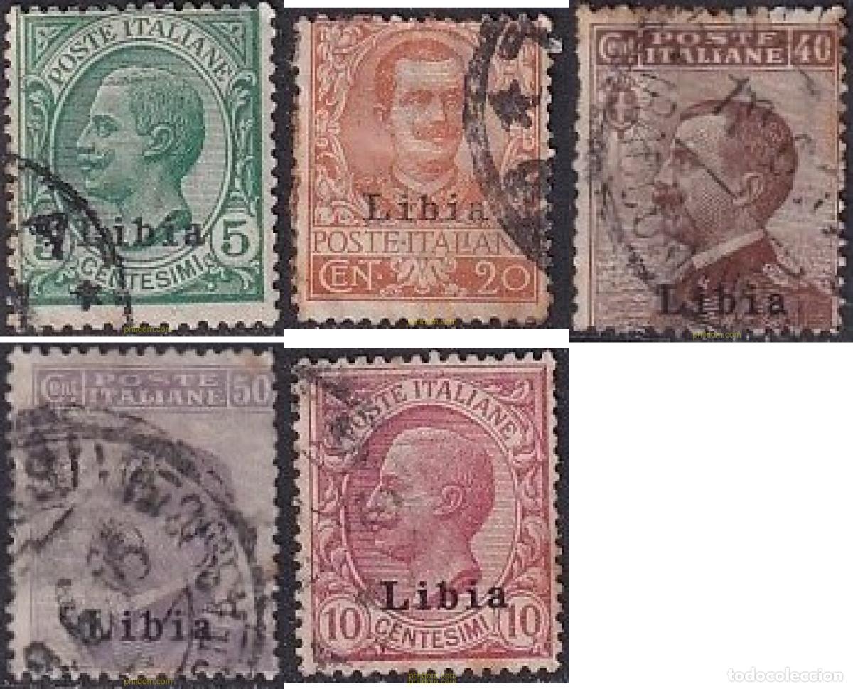 Sellos: 732381 USED LIBIA ITALIANA 1912 REY VICTOR EMANUEL II