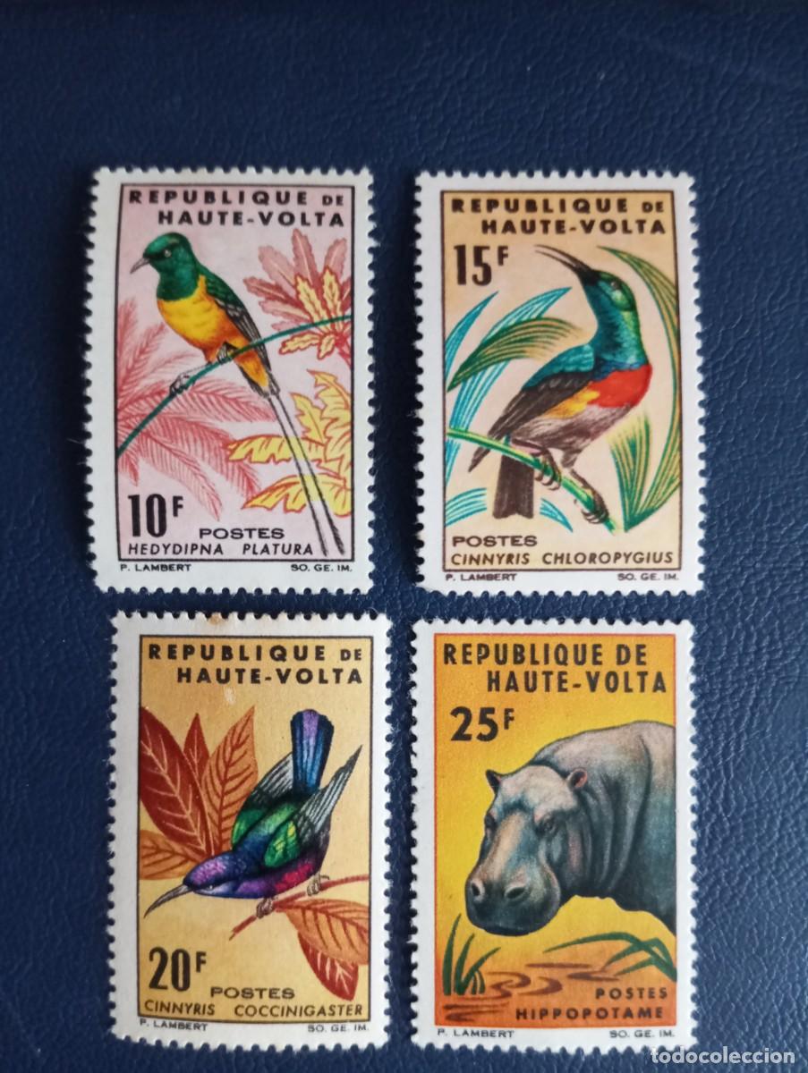 Sellos: ALTO VOLTA . FAUNA AFRICANA.