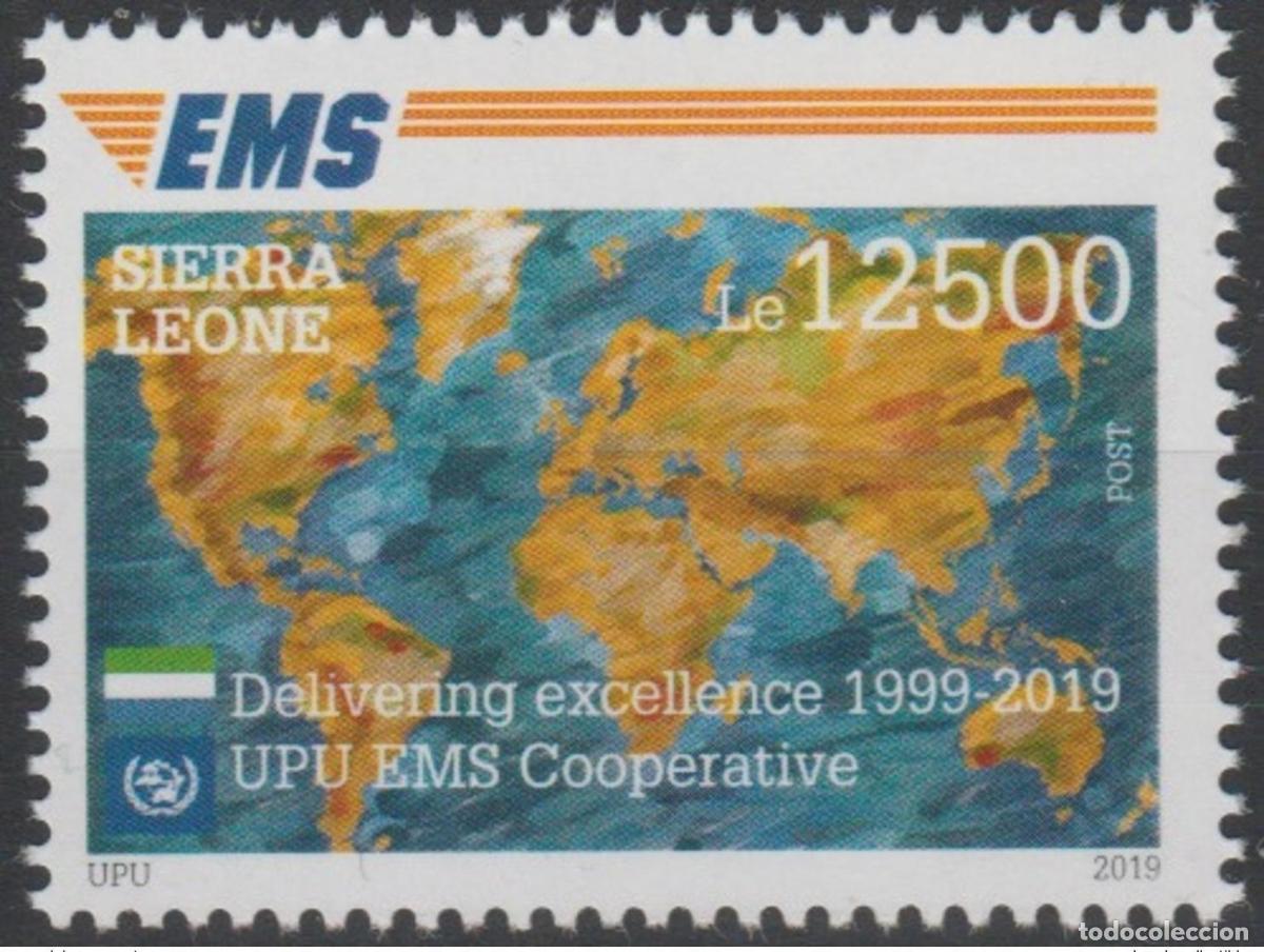 Sellos: Sierra Leona 2019 Mi.? Edici&oacute;n conjunta | del vig&eacute;simo aniversario EMS UPU