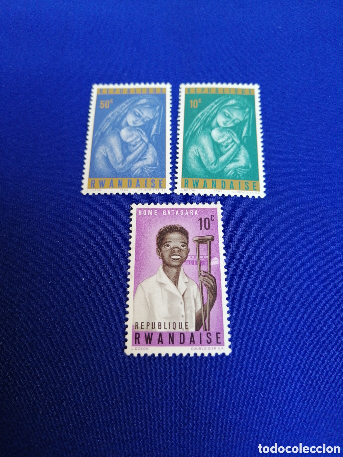 Sellos: REPUBLIQUE RWANDAISE - RUANDA LOTE SELLOS USADOS