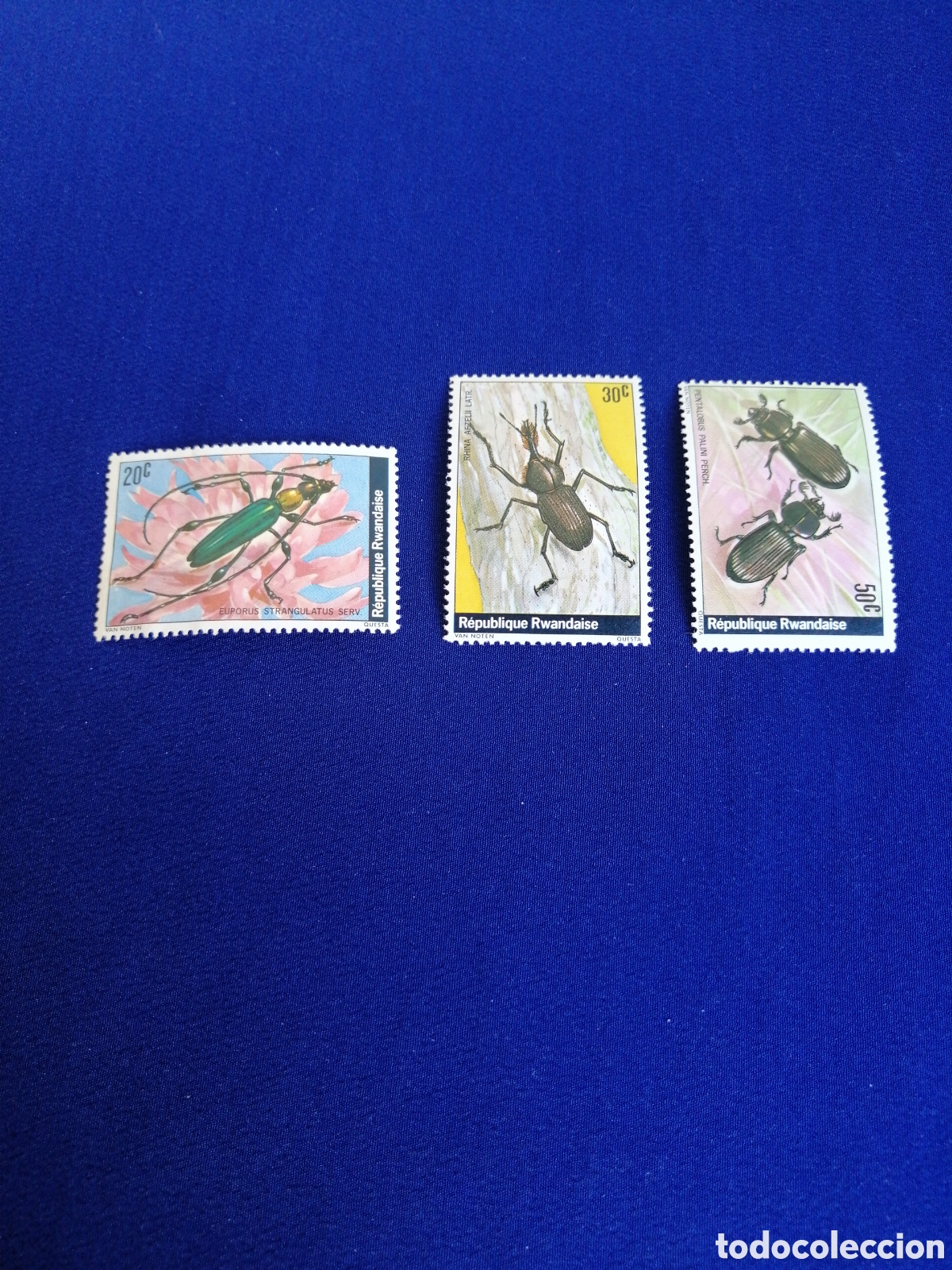 Sellos: REPUBLIQUE RWANDAISE - RUANDA LOTE INSECTOS SELLOS USADOS
