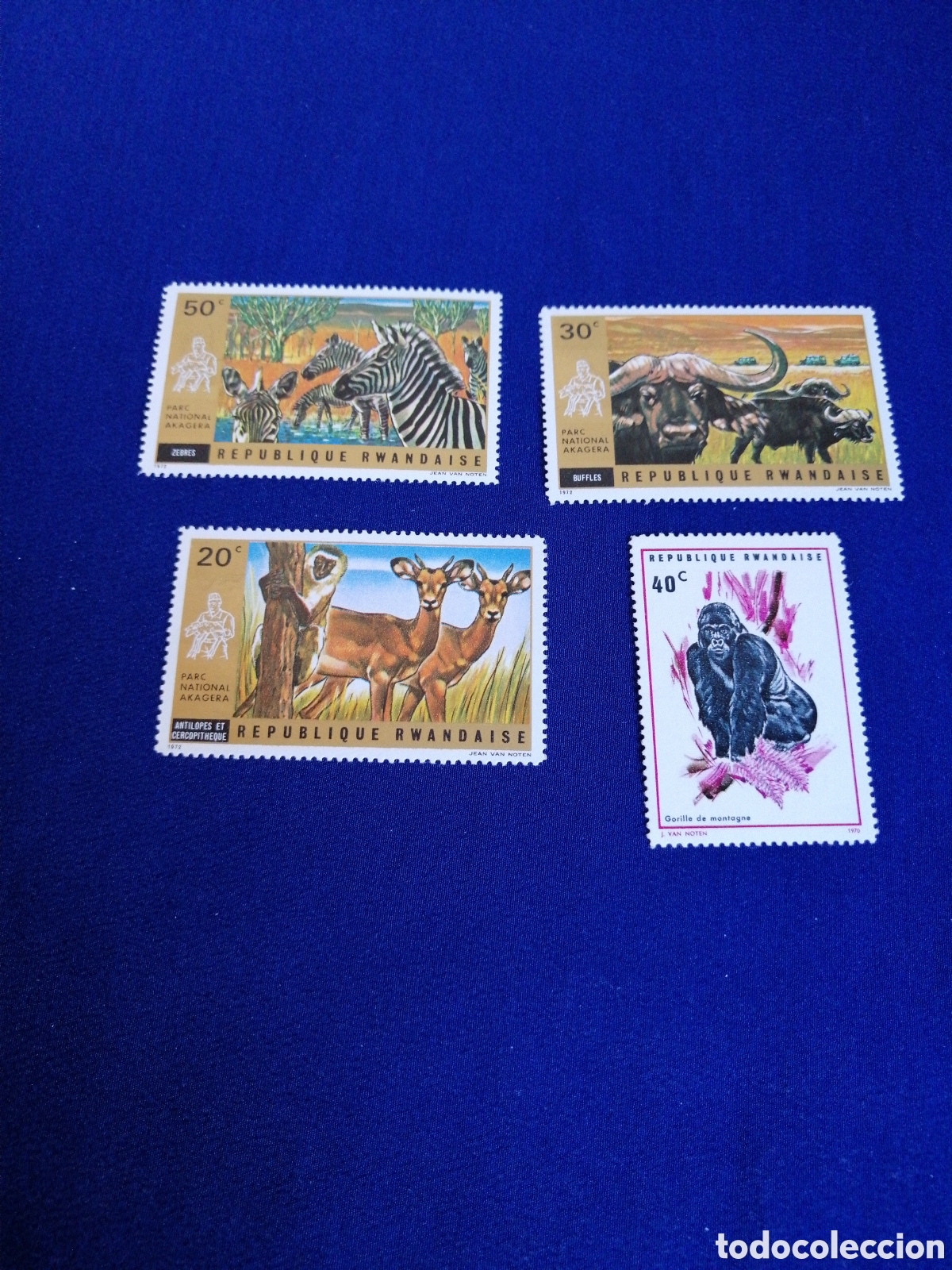Sellos: REPUBLIQUE RWANDAISE - RUANDA LOTE ANIMALES SELLOS USADOS