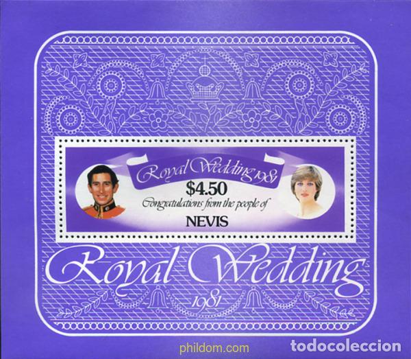Sellos: 347336 MNH NEVIS 1981 BODA DEL PRINCIPE CARLOS Y LADY DIANA SPENCER