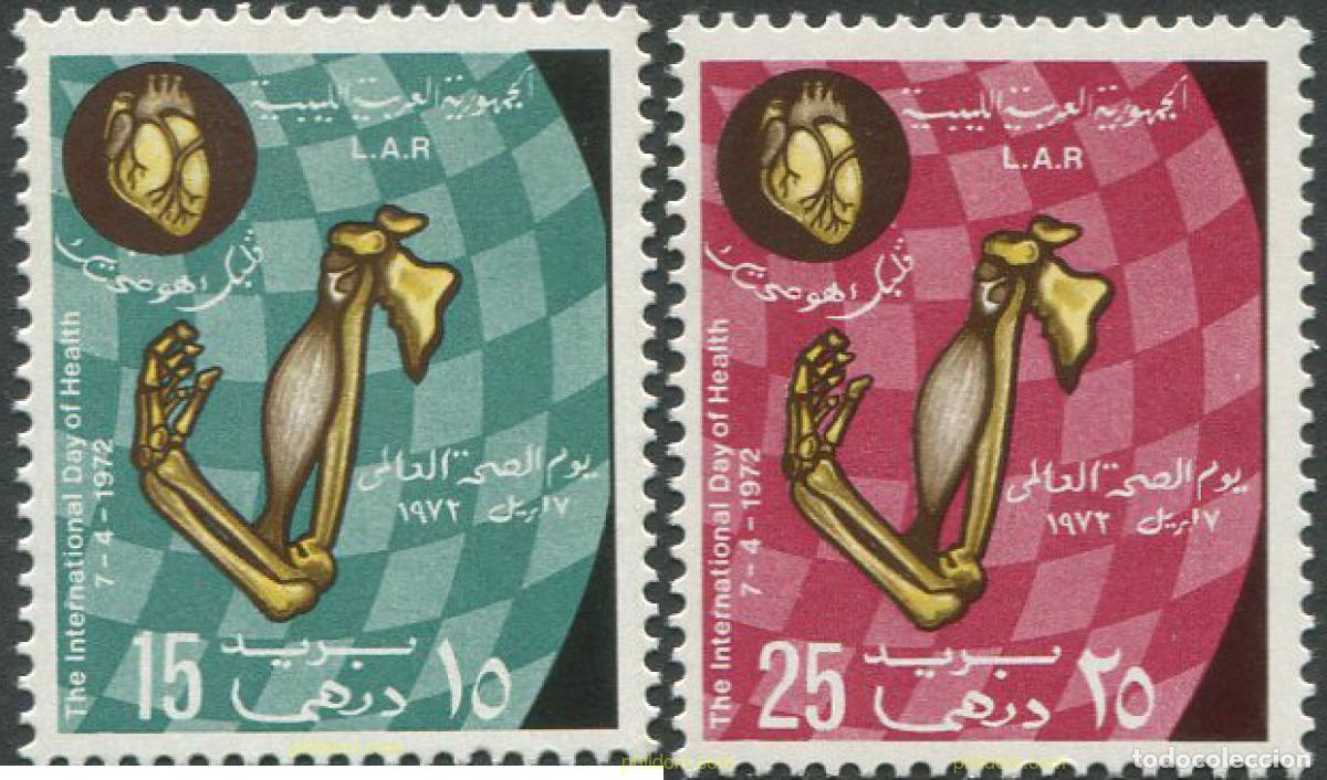 Sellos: 703317 MNH LIBIA 1972 DIA MUNDIAL DE LA SALUD