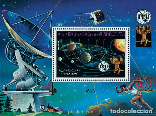 Sellos: 43359 MNH LIBIA 1977 DIA MUNDIAL DE LAS TELECOMUNICACIONES